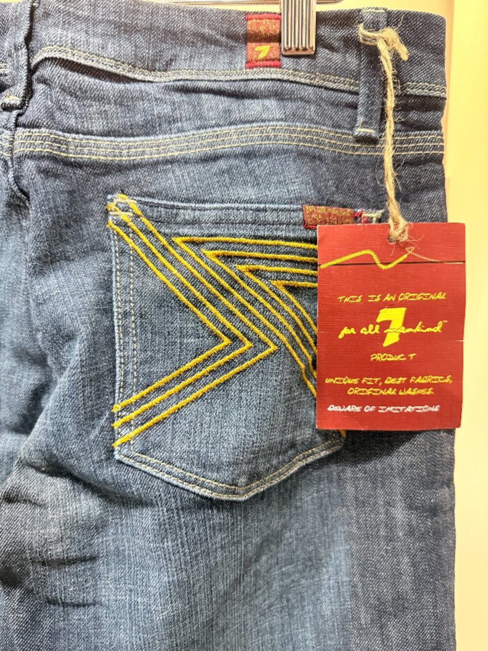 NWT 7 For All Mankind "A Pocket" Flare Jeans - Dark Wash Size 30